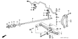 Diagram for 1990 Acura Integra Sway Bar Bracket - 51308-SK7-010