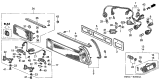 Diagram for 2005 Acura NSX Brake Light - 33501-SL0-A03