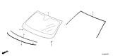 Diagram for Acura MDX Windshield - 73111-TYA-A01