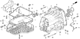 Diagram for 1993 Acura Vigor Bellhousing - 21211-PW4-040