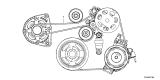 Diagram for 2021 Acura TLX Drive Belt - 31110-6S8-A02