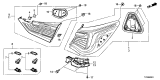 Diagram for 2018 Acura RLX Brake Light - 33500-TY2-A11