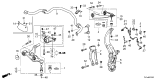 Diagram for Acura MDX Sway Bar Bracket - 51308-TYA-A10