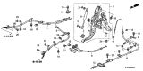 Diagram for 2010 Acura MDX Parking Brake Cable - 47220-STX-A03ZC