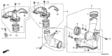 Diagram for Acura TL Air Duct - 17245-RK1-A00