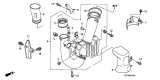 Diagram for 2005 Acura TL Air Duct - 17245-RDA-A00