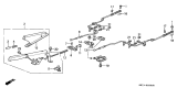 Diagram for 1993 Acura Integra Parking Brake Cable - 47510-SK7-931