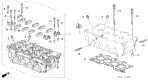 Diagram for 1999 Acura Integra Cylinder Head - 12100-P75-020