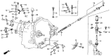 Diagram for 1989 Acura Integra Shift Cable - 54315-SD2-951