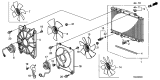 Diagram for 2009 Acura TL Cooling Fan Assembly - 19020-RK2-A71