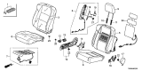 Diagram for 2013 Acura ILX Seat Cover - 81131-TX6-A21ZG