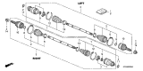 Diagram for 2013 Acura MDX CV Boot - 42017-STX-A01