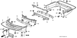 Diagram for Acura RL Bumper - 71101-SZ3-A00ZZ