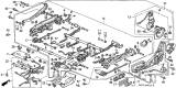 Diagram for 1991 Acura Legend Seat Switch - 35955-SP0-A01ZA