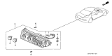 Diagram for 1994 Acura Legend A/C Switch - 79500-SP0-A01