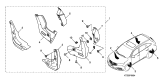 Diagram for Acura Mud Flaps - 08P00-TZ5-200A