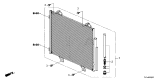 Diagram for Acura A/C Condenser - 80100-TYA-A11