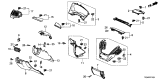 Diagram for 2020 Acura MDX Steering Column Cover - 77360-TZ5-A00ZB