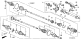 Diagram for 2012 Acura RDX Axle Shaft - 44500-STK-A00