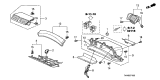 Diagram for Acura Glove Box - 77521-TK4-A14ZA