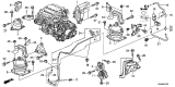 Diagram for Acura TL Transmission Mount - 50850-TK4-A11