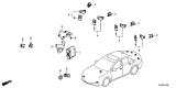 Diagram for 2017 Acura TLX Parking Sensors - 39680-TZ5-A01ZP