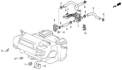 Diagram for 1992 Acura Vigor Heater Control Valve - 79710-SL5-A01