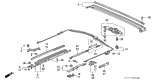 Diagram for 1998 Acura Integra Sunroof Cable - 70400-ST7-003