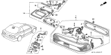 Diagram for 1993 Acura Integra Brake Light - 34270-SK7-A03ZA