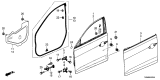 Diagram for 2016 Acura ILX Door Panel - 67010-TX6-A91ZZ