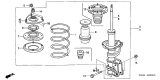 Diagram for 2002 Acura RSX Coil Spring Insulator - 51402-S6M-014