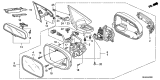 Diagram for Acura TSX Mirror - 76200-SEC-C43ZM