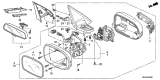 Diagram for 2008 Acura TSX Mirror - 76250-SEC-C43ZK