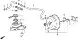 Diagram for 1997 Acura RL Brake Master Cylinder - 46100-SP0-A54