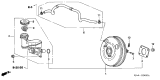 Diagram for 2005 Acura RL Brake Master Cylinder - 01469-SJA-A01