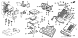 Diagram for Acura NSX Cup Holder - 38306-SL0-A01