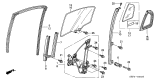 Diagram for 2005 Acura TL Window Run - 72775-SEP-A01