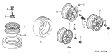 Diagram for 2000 Acura TL Tire - 42751-MIC-620