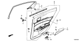 Diagram for 2013 Acura ILX Hybrid Door Trim Panel - 83701-TX6-A01ZA