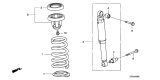 Diagram for Acura Shock Absorber - 52610-STX-A04