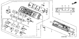 Diagram for 2005 Acura RL Blower Control Switches - 79600-SJA-A01ZA