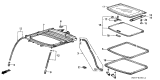 Diagram for Acura Legend Sunroof - 70200-SG0-000