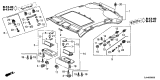 Diagram for Acura TL Sun Visor Clip - 88217-SDB-A01ZM