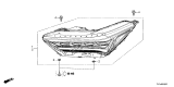 Diagram for Acura MDX Headlight - 33150-TYA-A01