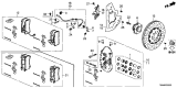 Diagram for Acura NSX Brake Caliper Repair Kit - 01463-T6N-A01