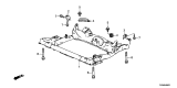 Diagram for Acura ILX Hybrid Front Crossmember - 50200-TR2-A02