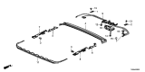 Diagram for 2013 Acura ILX Hybrid Sunroof Cable - 70400-TX6-A01