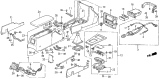 Diagram for 1990 Acura Legend Ashtray - 77710-SG0-E01