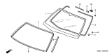 Diagram for Acura Windshield - 73111-S0K-A10