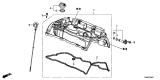 Diagram for Acura TLX Valve Cover Gasket - 12343-RPY-G01